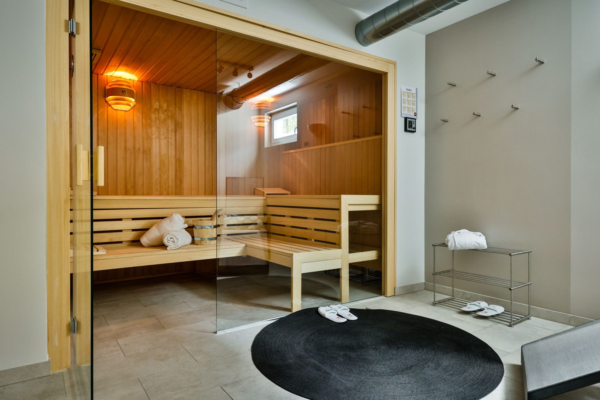 Sauna in Ferienwohnung auf Sylt