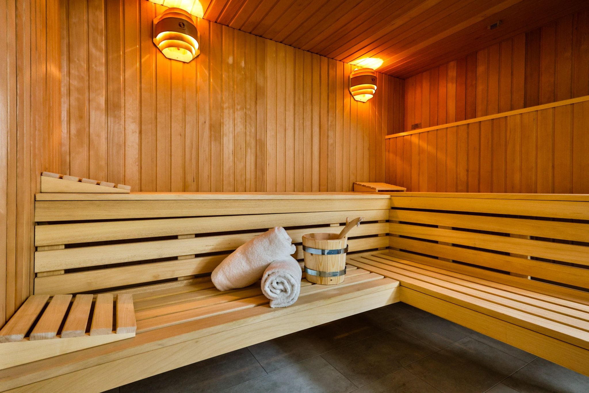 Sauna in Ferienwohnung auf Sylt