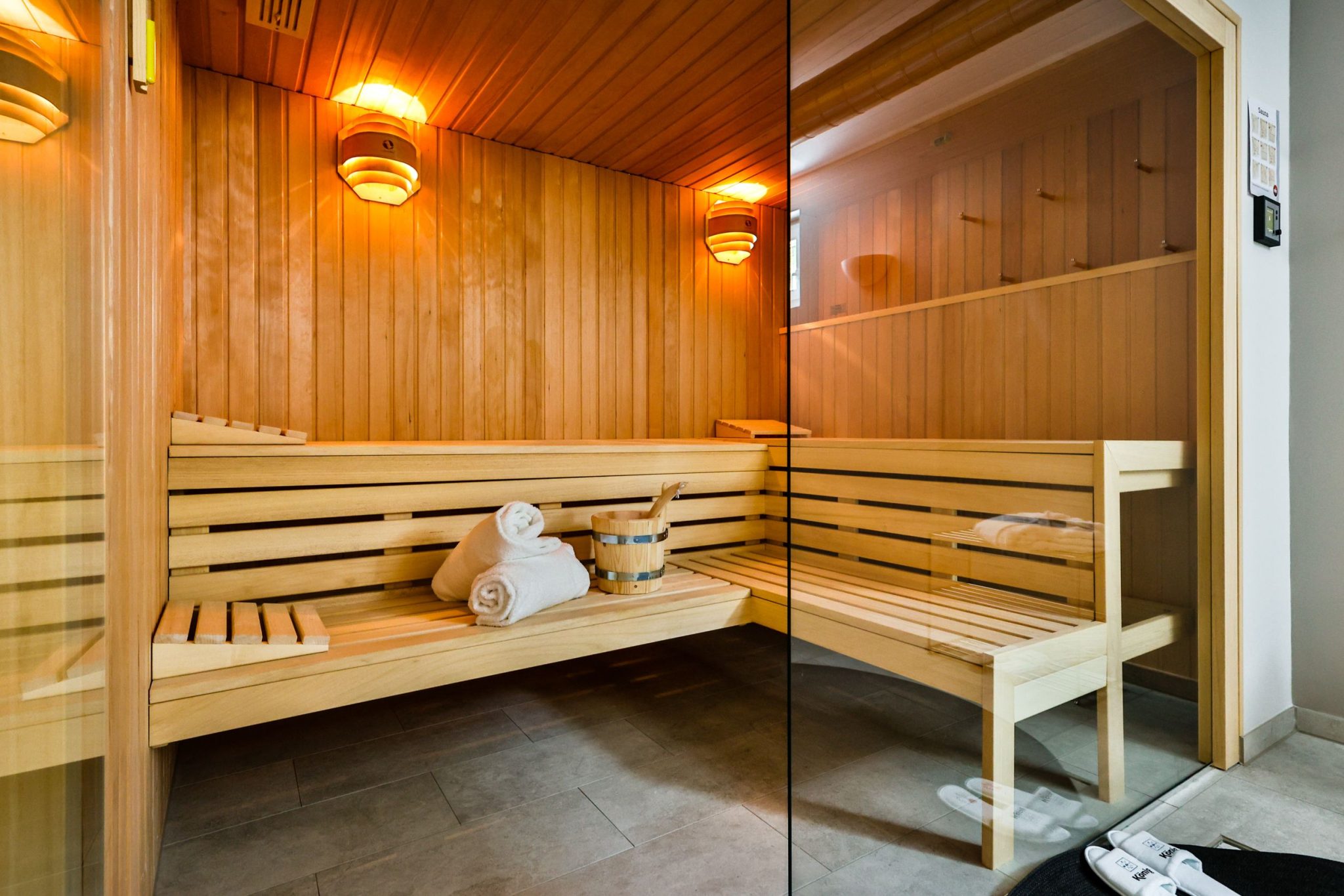 Sauna in Ferienwohnung auf Sylt