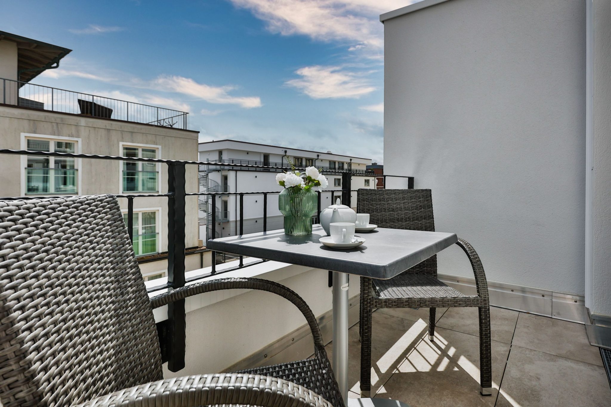 Balkon in Ferienwohnung auf Sylt