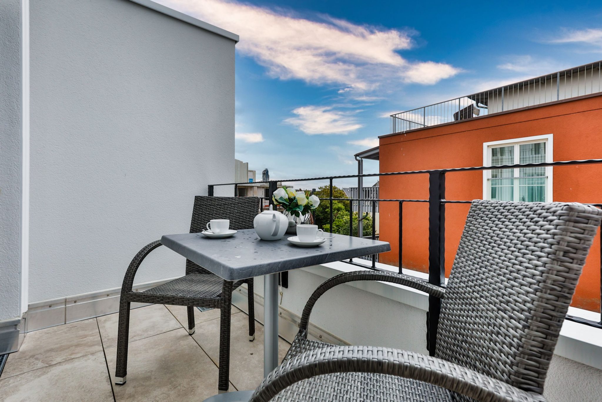Balkon in Ferienwohnung auf Sylt