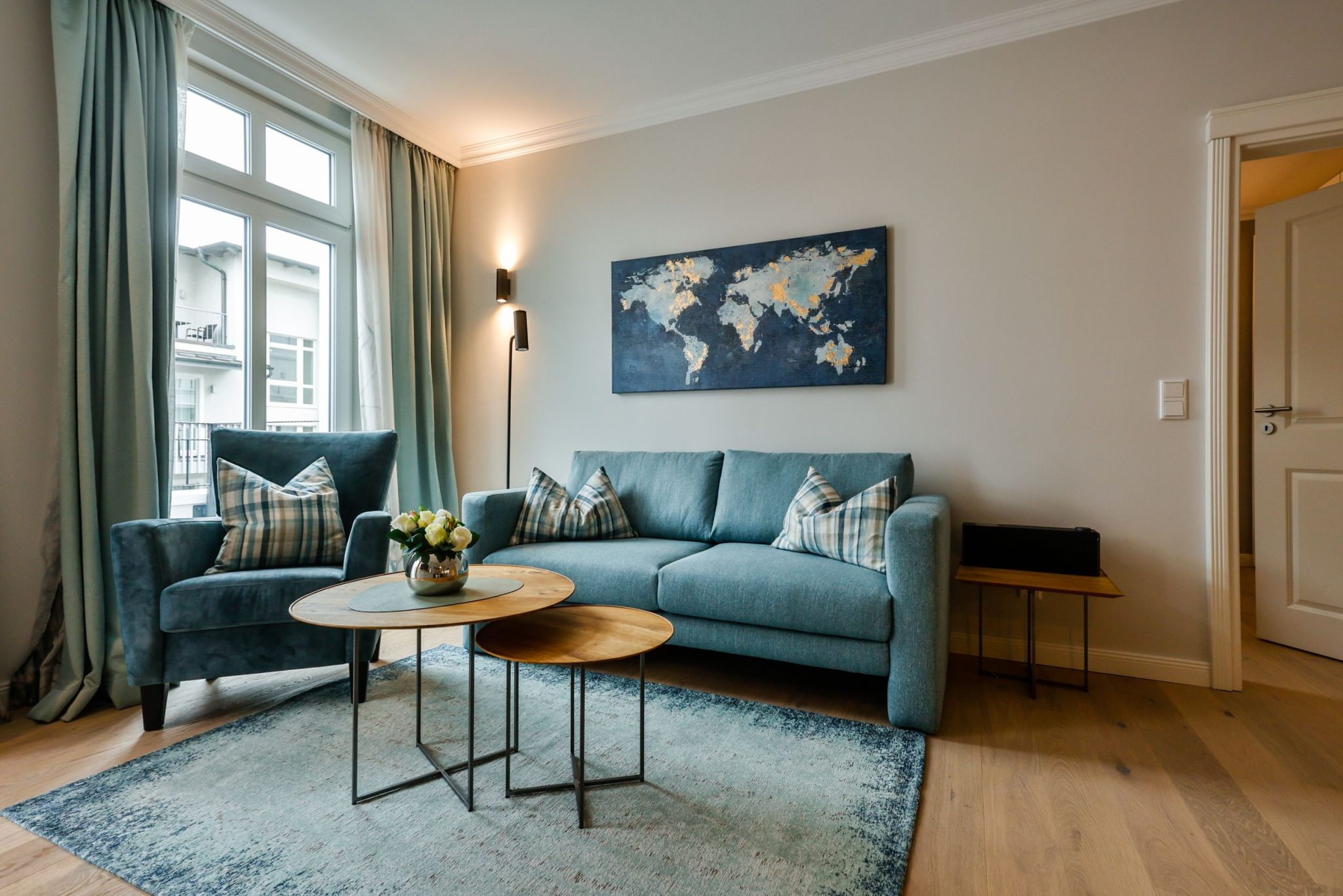 Sofa in Ferienwohnung auf Sylt