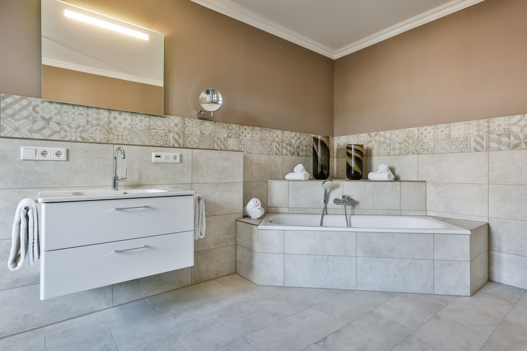 Badewanne in Ferienwohnung auf Sylt