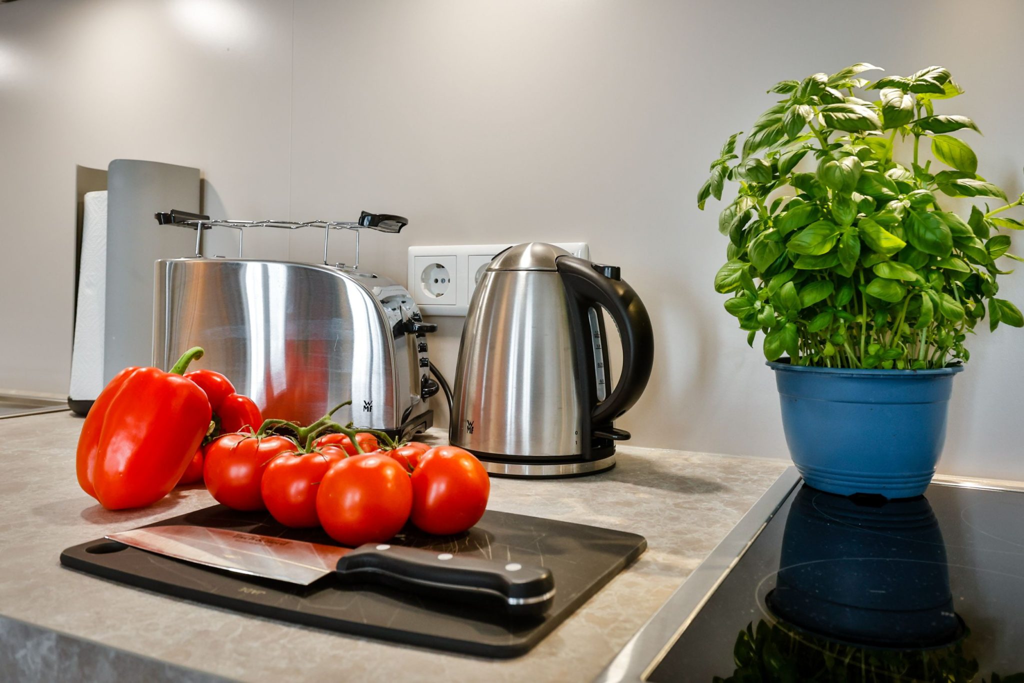Küche in Ferienwohnung auf Sylt