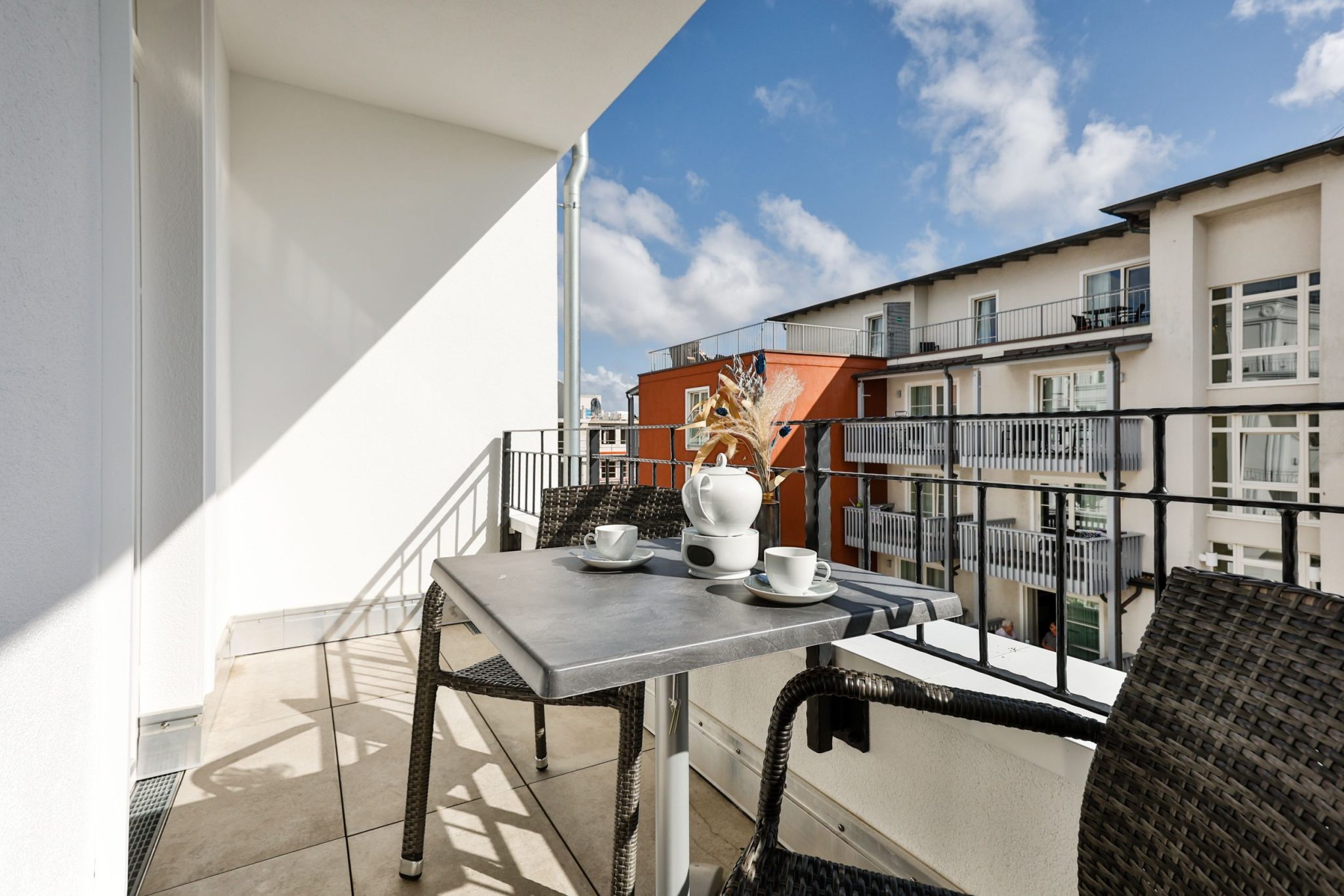 Balkon in Ferienwohnung auf Sylt