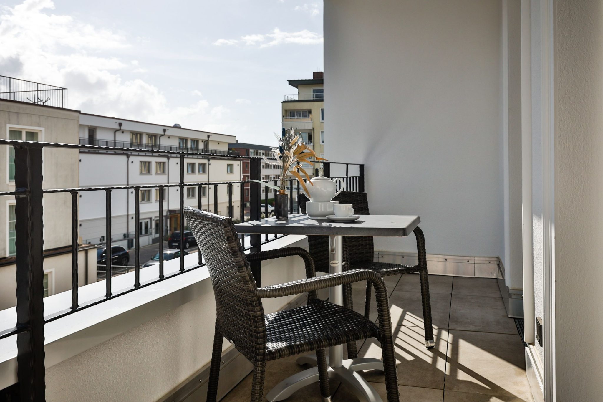 Balkon in Ferienwohnung auf Sylt