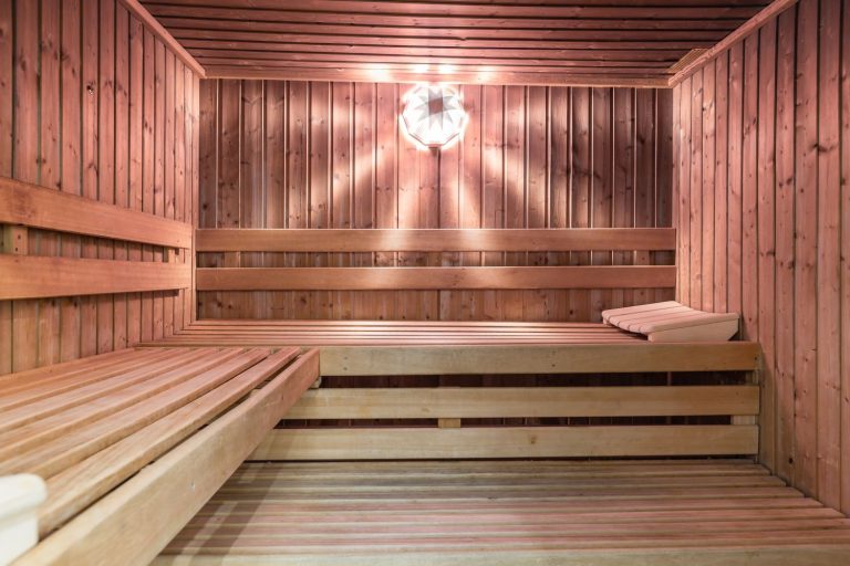 Sauna in Ferienhaus auf Sylt