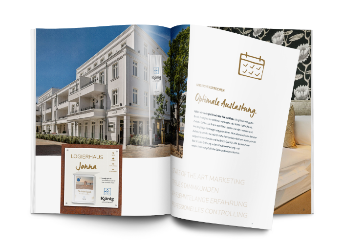 Prospekt in Ferienwohnung auf Sylt