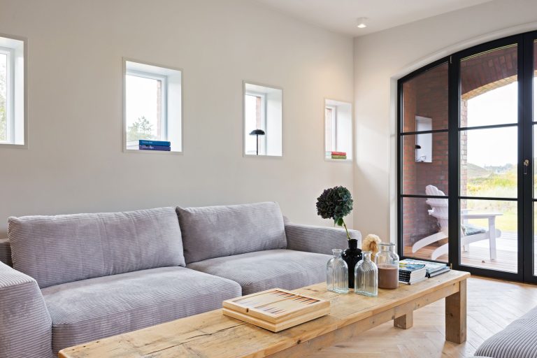 Wohnbereich in einer Ferienwohnung auf Sylt