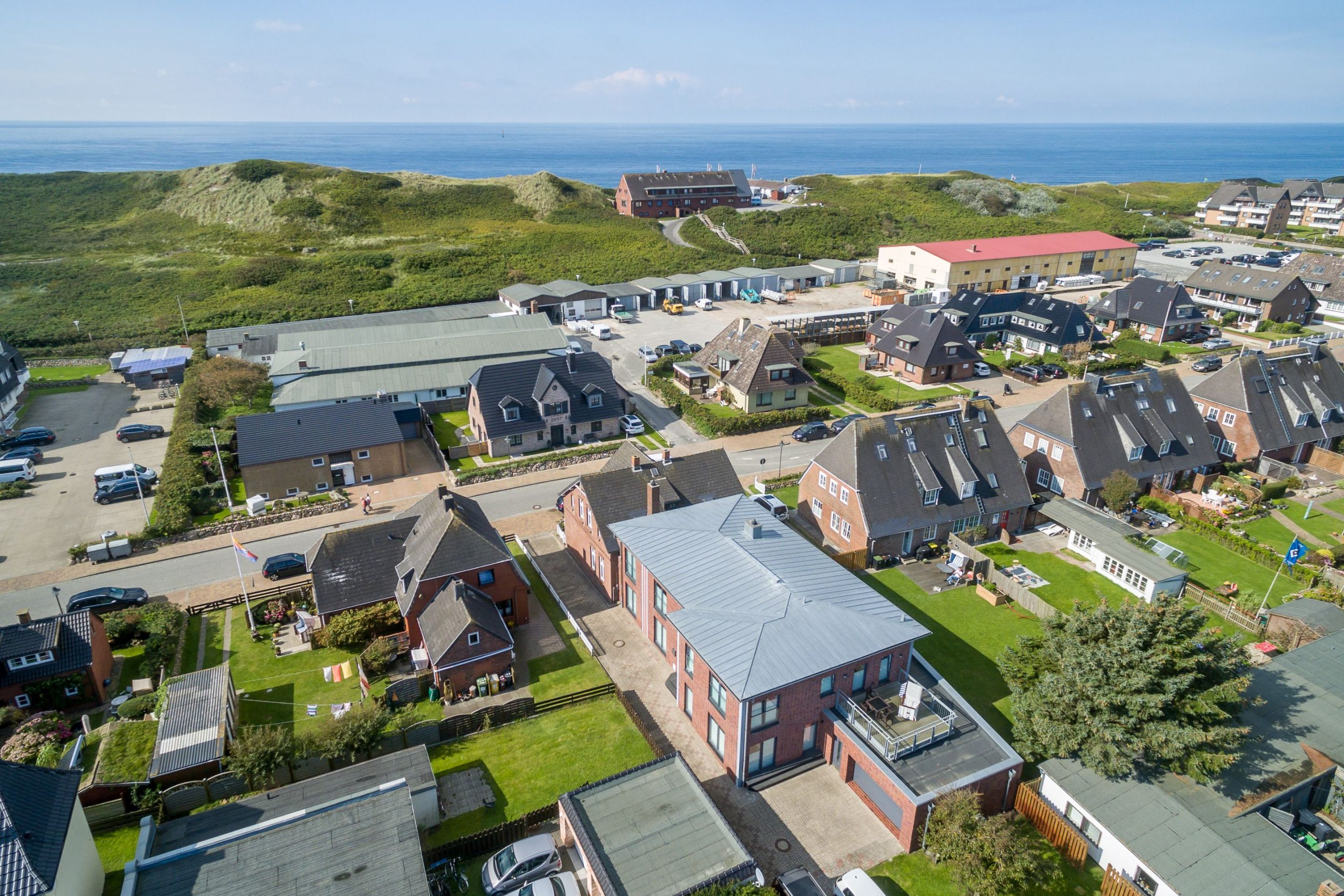 Blick auf das Haus Schützenstraße auf Sylt