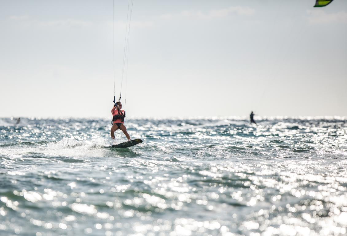 Kite Surfing im Sommer auf Sylt