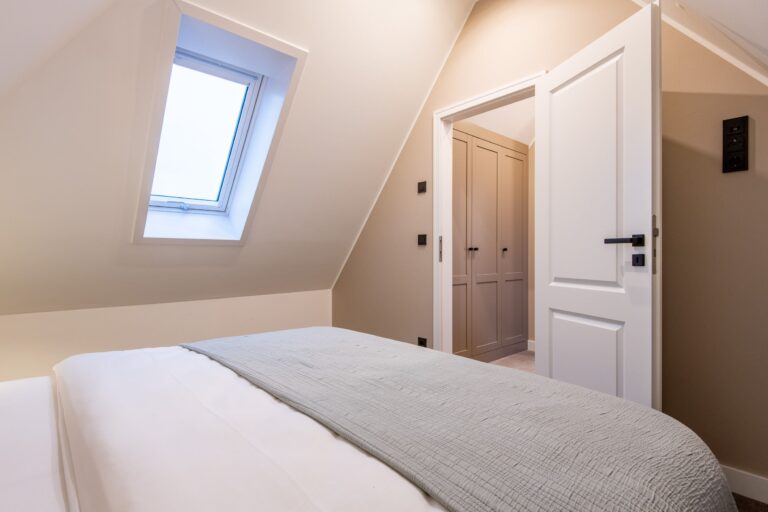 Doppelbett in Ferienhaus auf Sylt