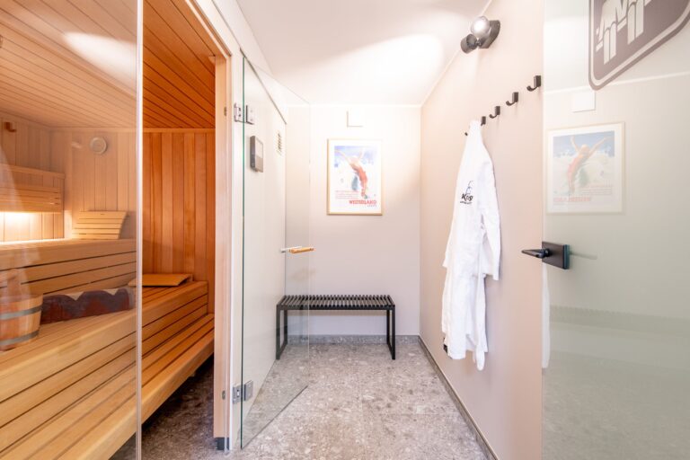 Sauna in Ferienhaus auf Sylt