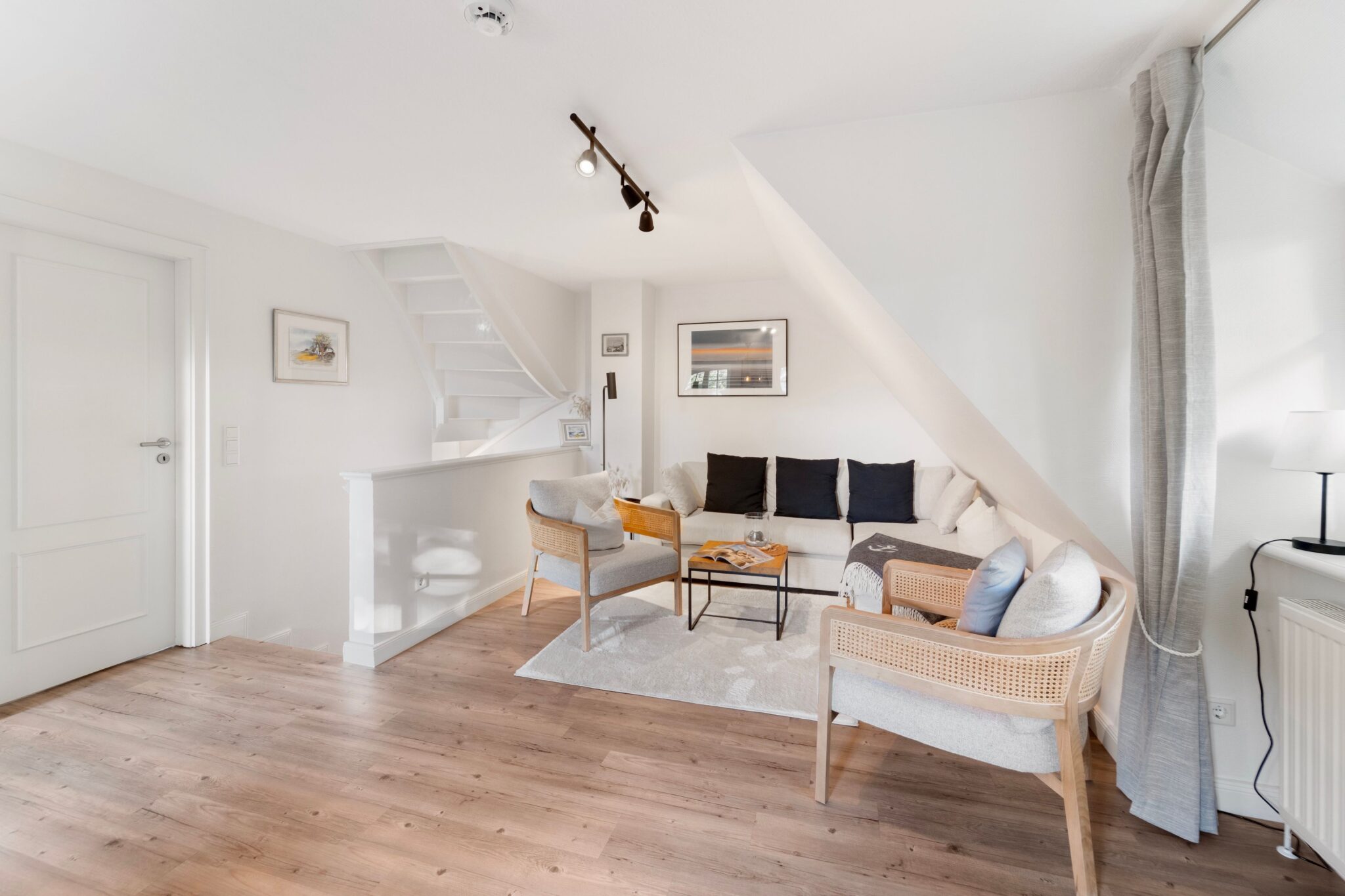 Sofa in Ferienhaus auf Sylt