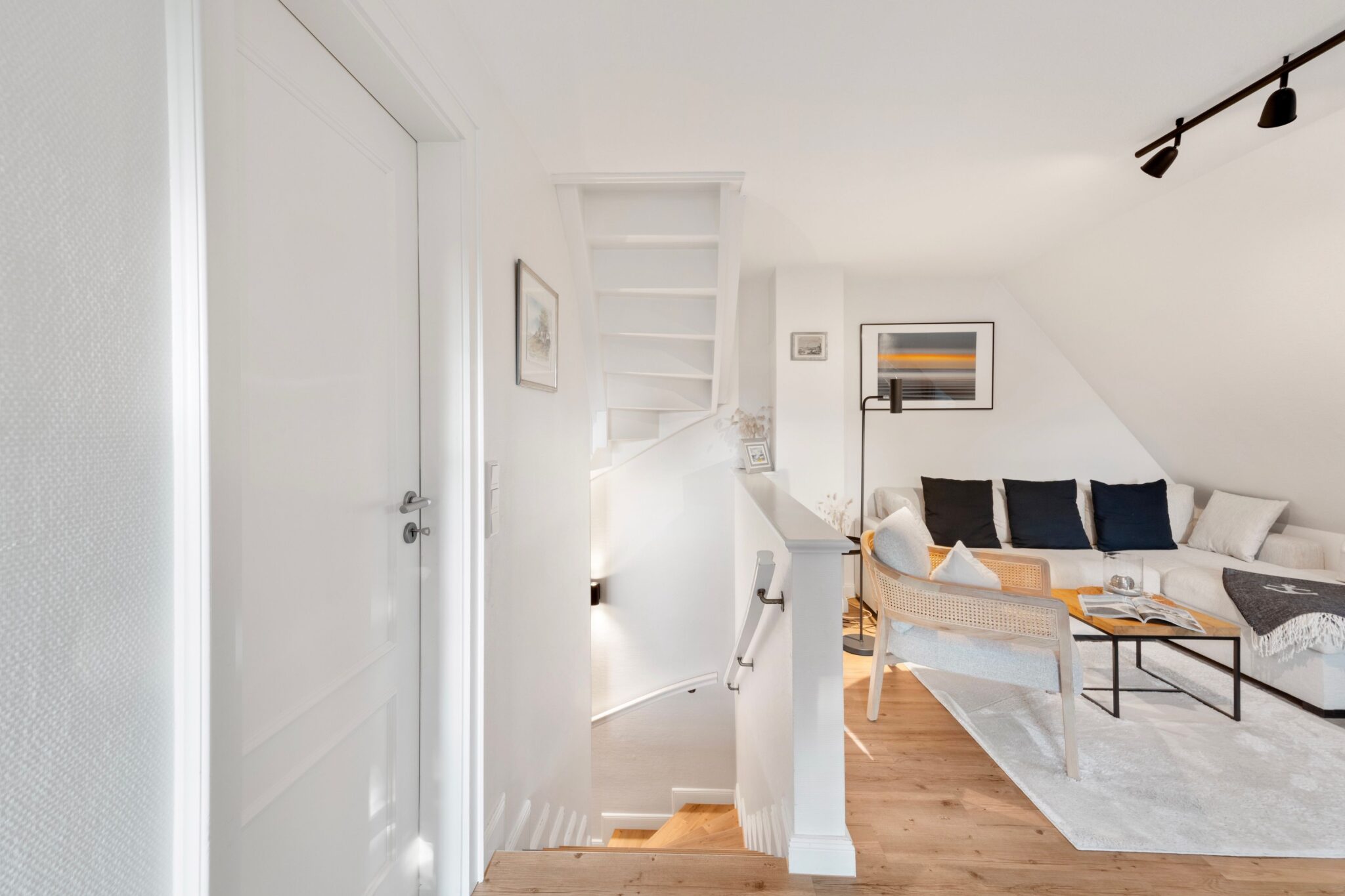 Treppe in Ferienhaus auf Sylt