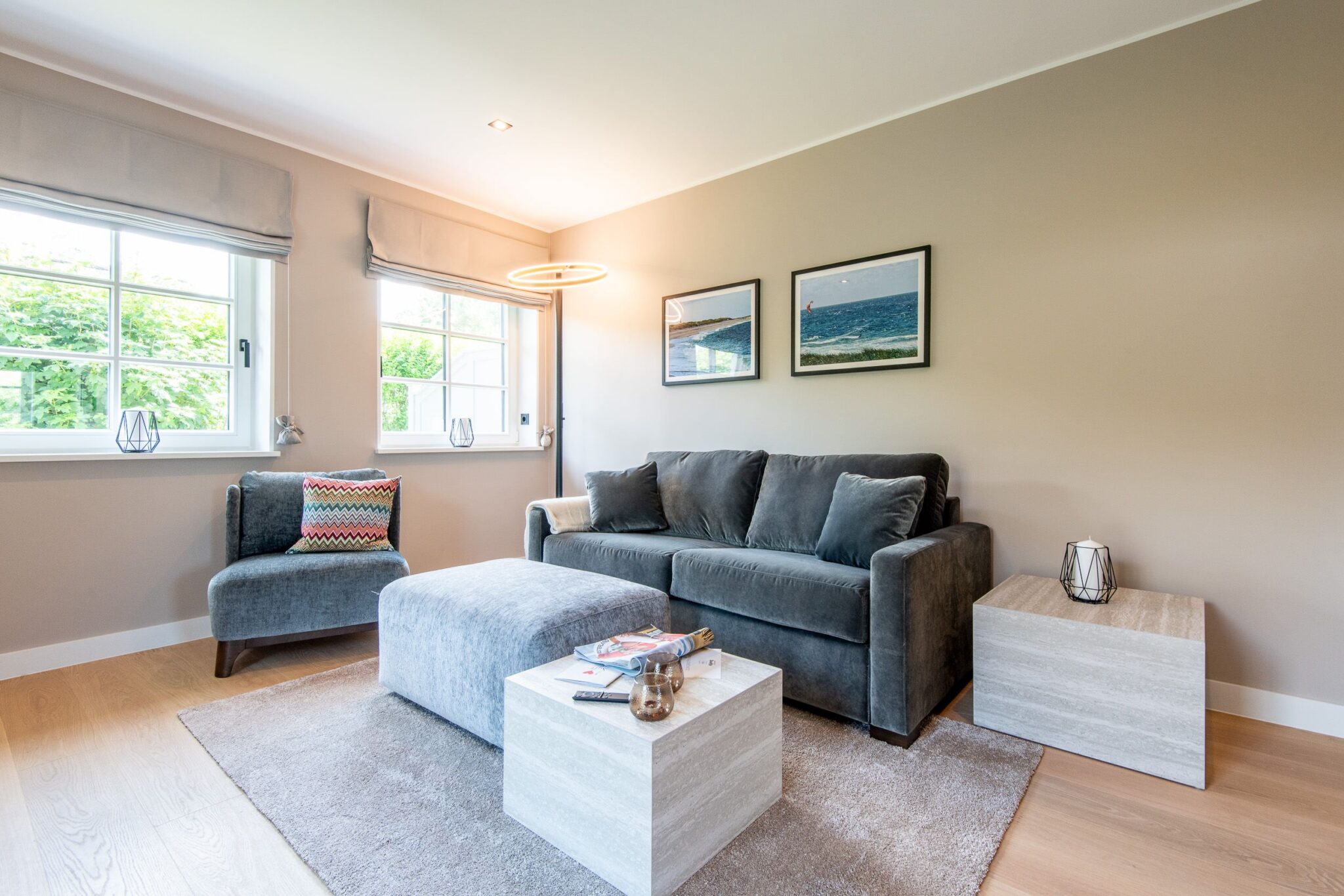 Sofa in Ferienhaus auf Sylt