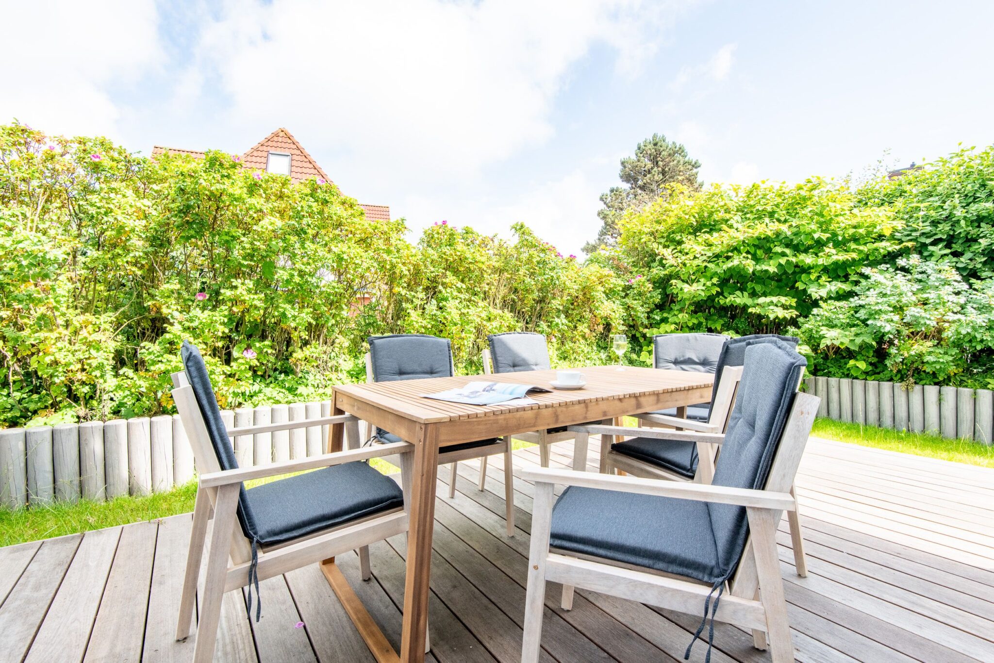 Terrasse in Ferienhaus auf Sylt
