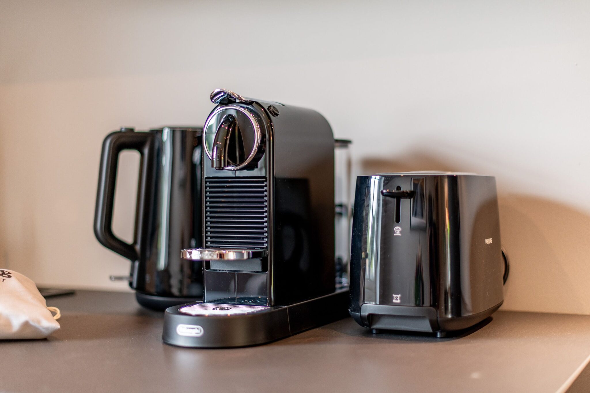 Kaffeemaschine in Ferienhaus auf Sylt