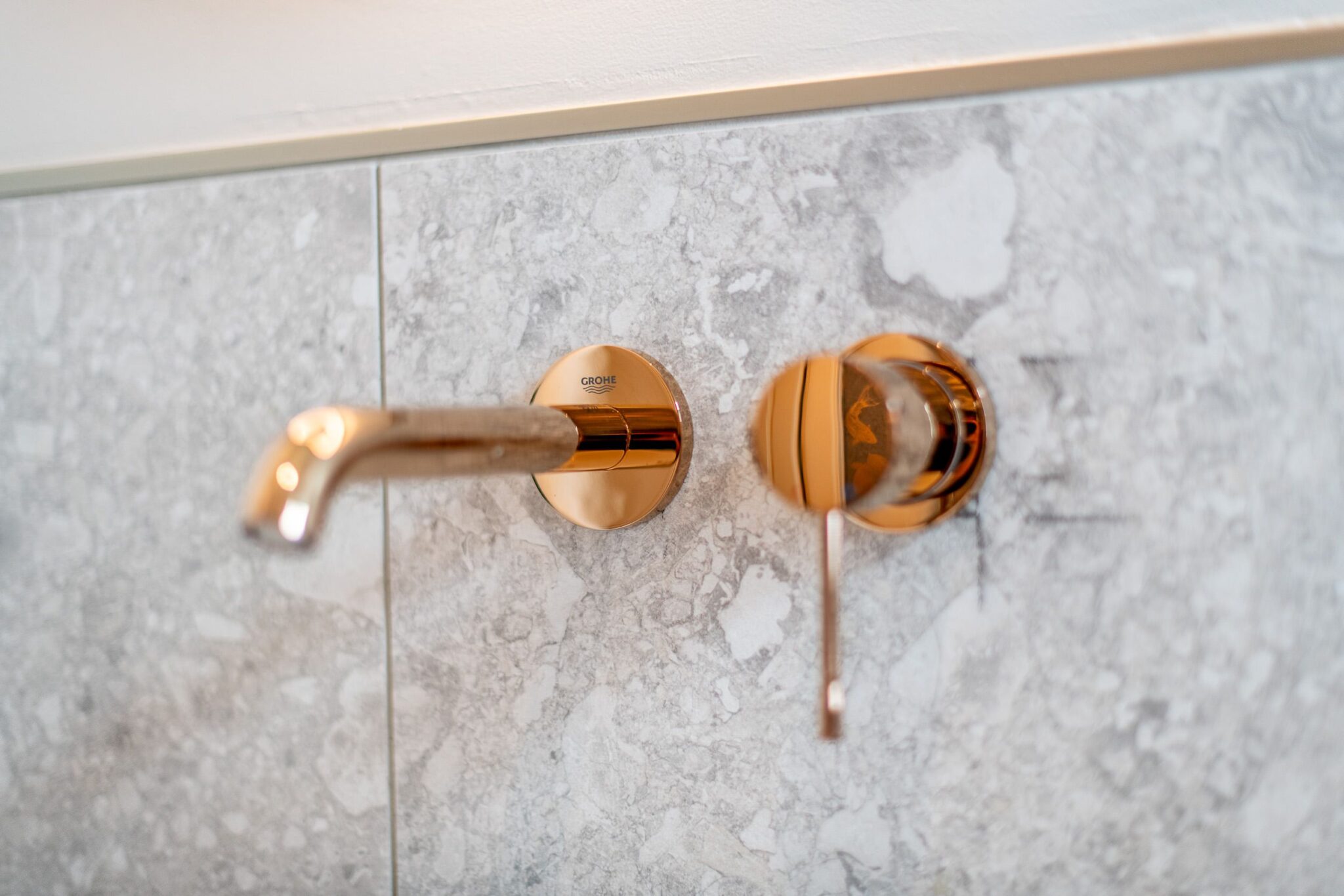 Badezimmer in Ferienhaus auf Sylt