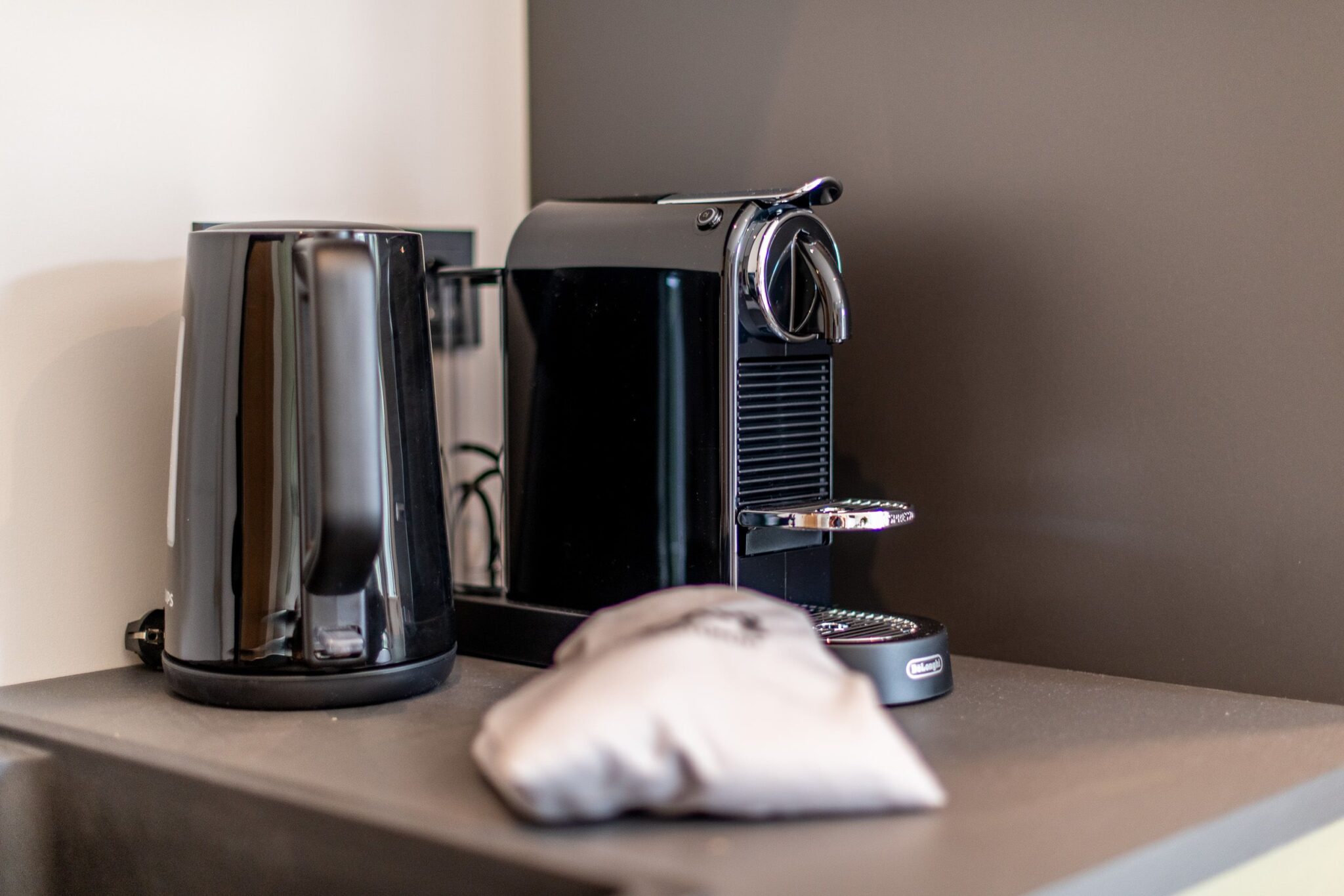 Kaffeemaschine in Ferienhaus auf Sylt