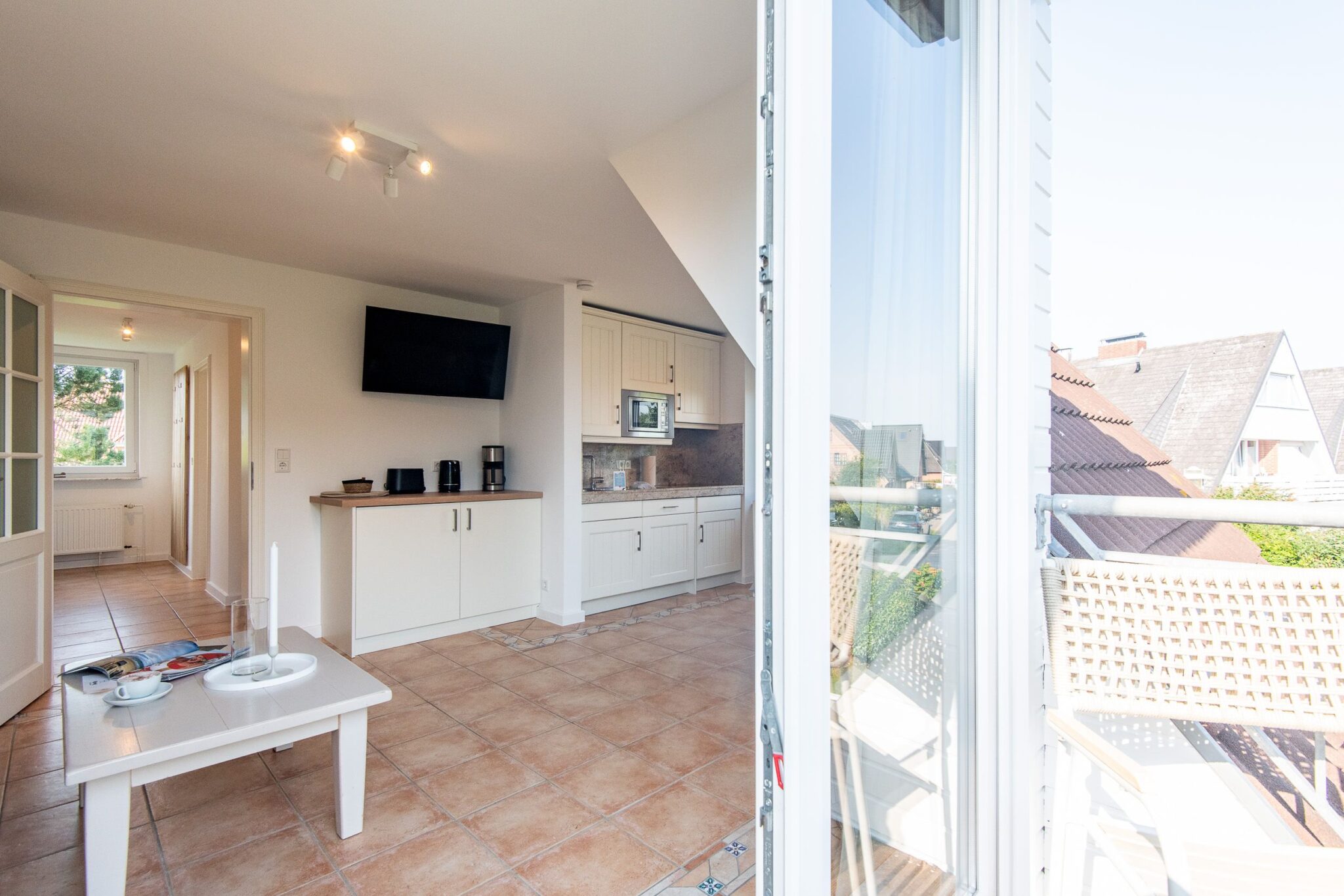 Küche in einem Ferienhaus auf Sylt