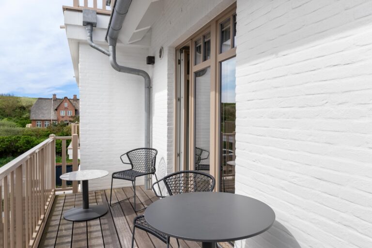 Balkon in Ferienhaus auf Sylt