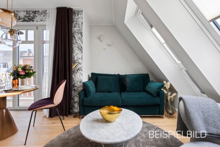 Sofa in Ferienhaus auf Sylt