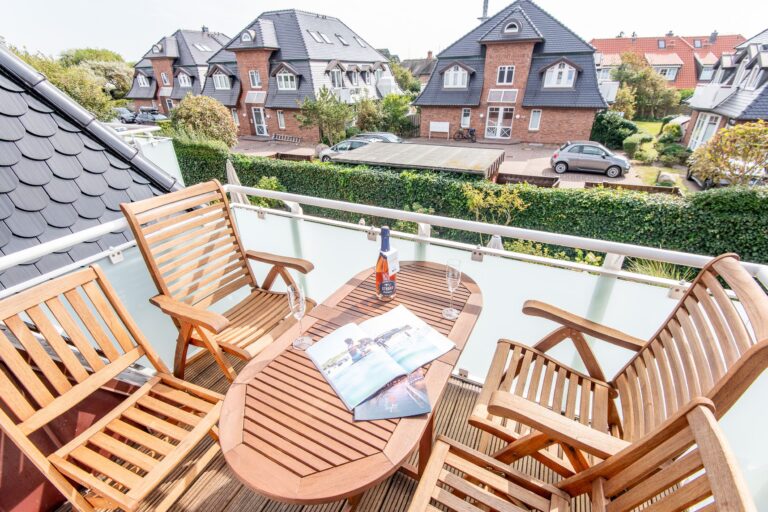 Balkon in Ferienhaus auf Sylt