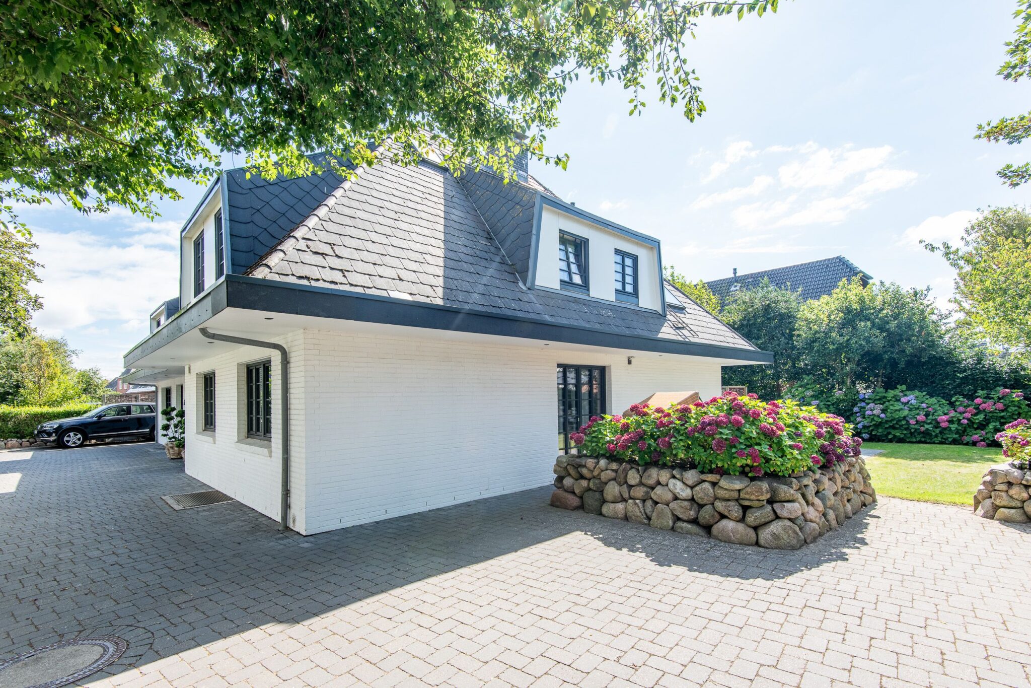 Terrasse in Ferienhaus auf Sylt
