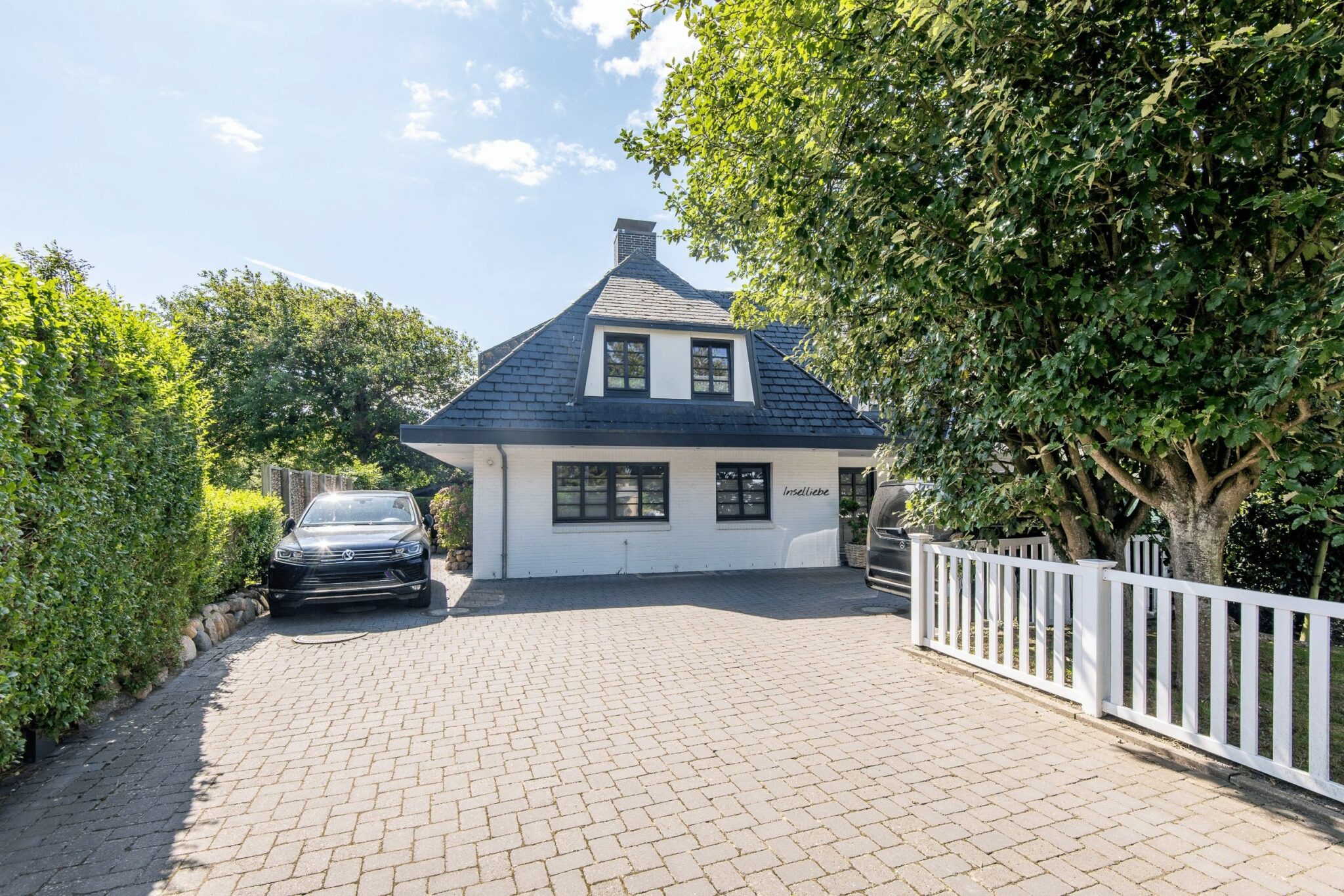 Einfahrt in Ferienhaus auf Sylt