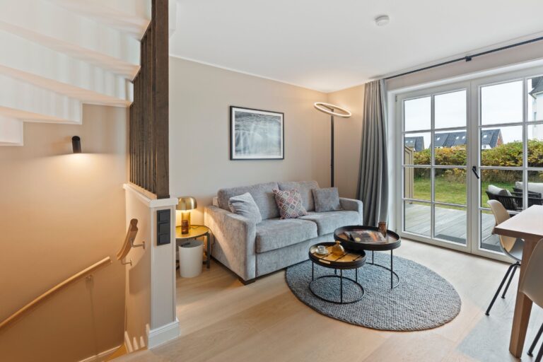 Wohnzimmer einer Ferienwohnung auf Sylt