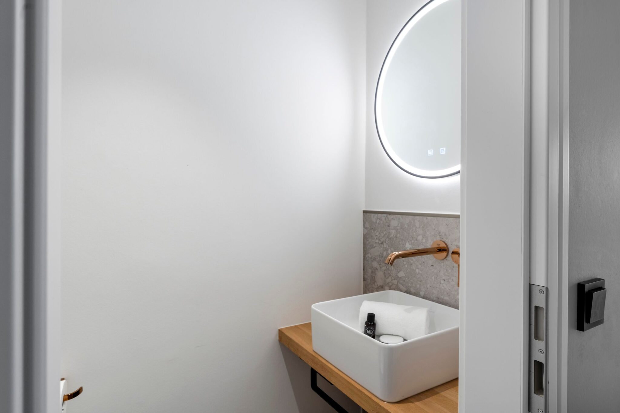 Badezimmer einer Ferienwohnung auf Sylt