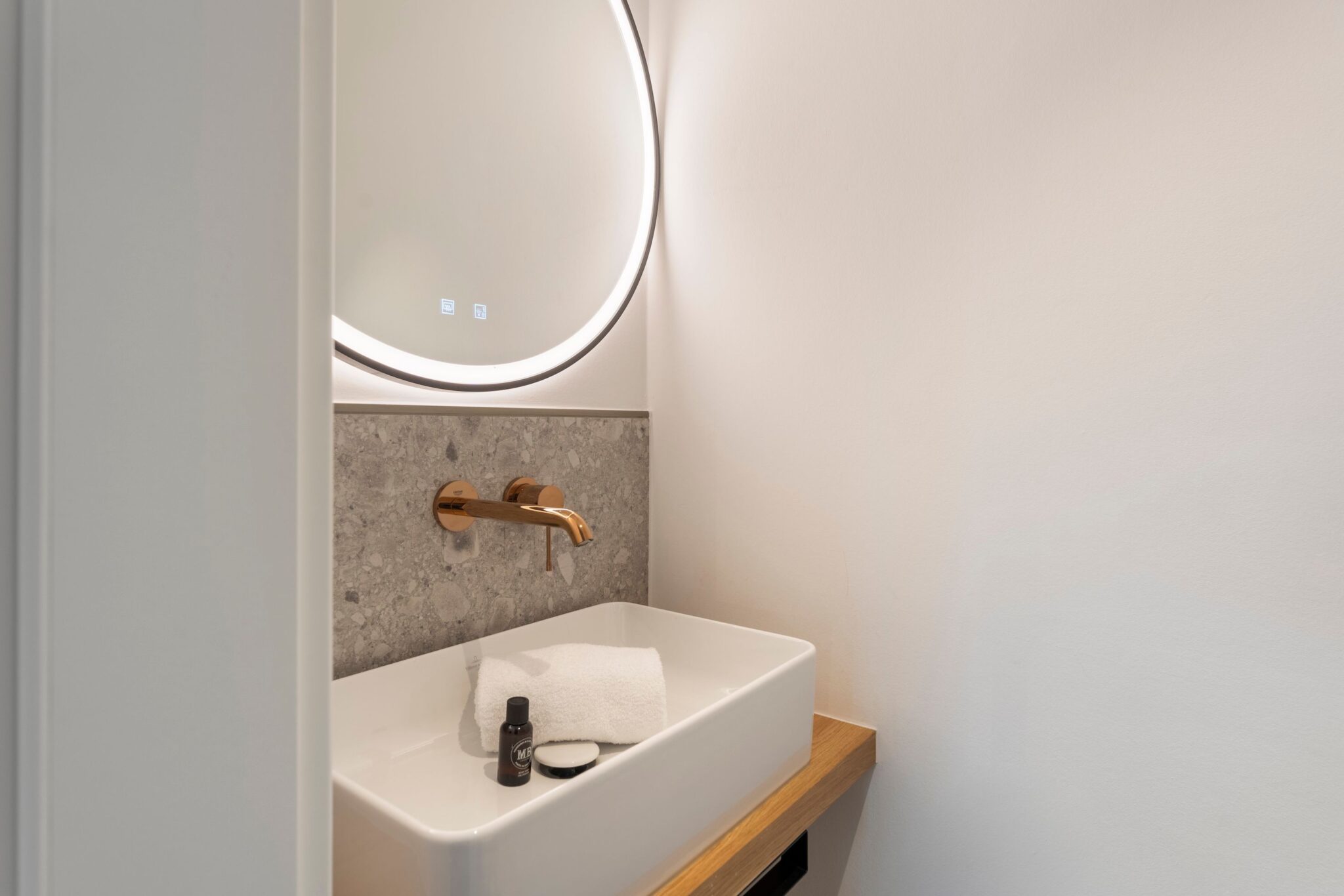 Badezimmer einer Ferienwohnung auf Sylt