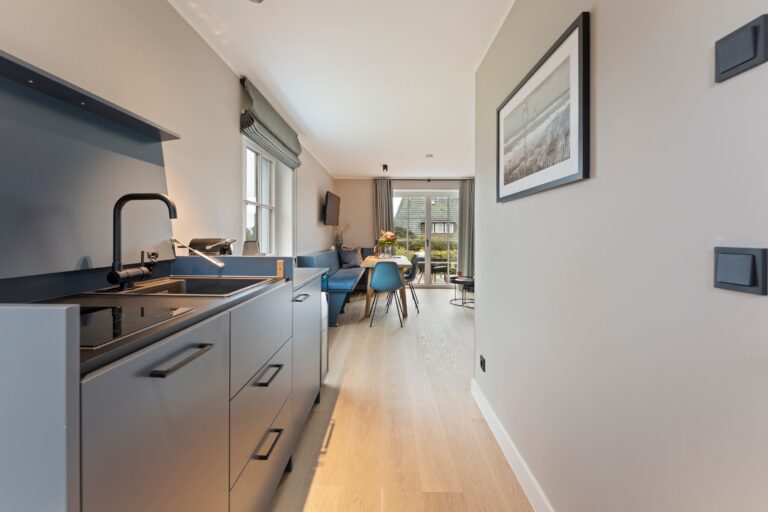 Küche einer Ferienwohnung auf Sylt