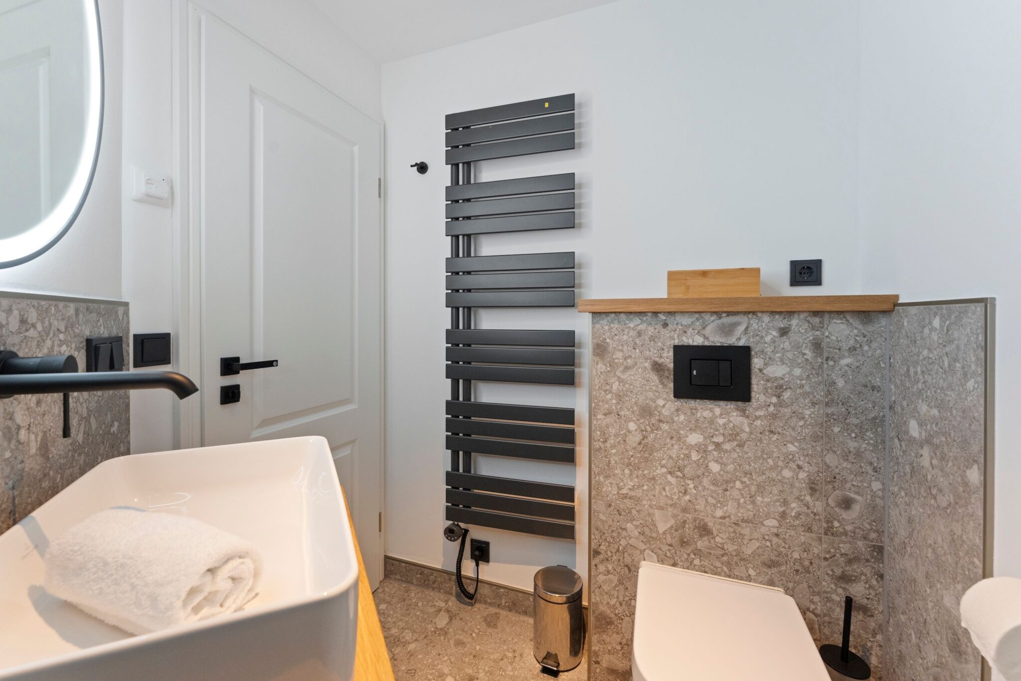 Badezimmer einer Ferienwohnung auf Sylt