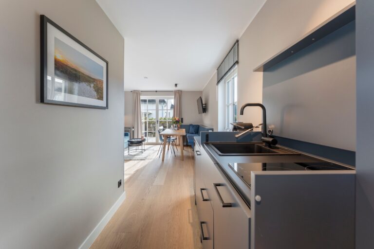 Küche einer Ferienwohnung auf Sylt