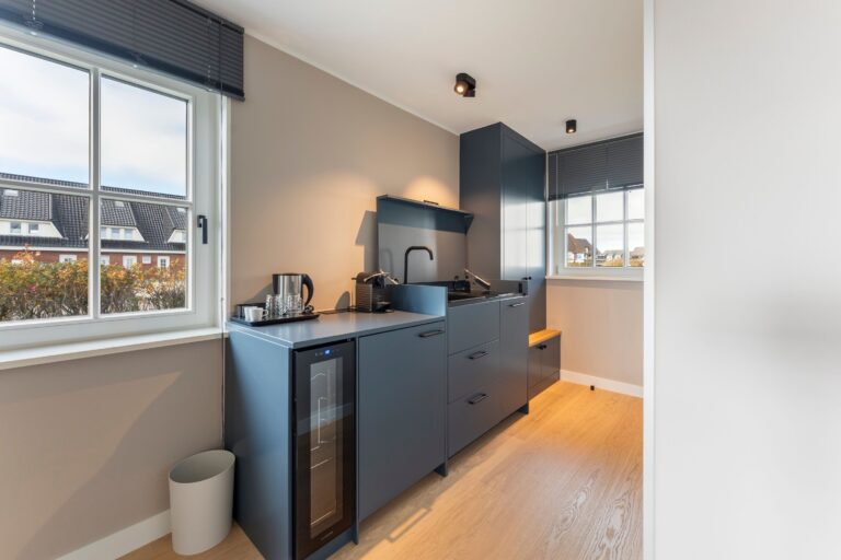 Küche einer Ferienwohnung auf Sylt