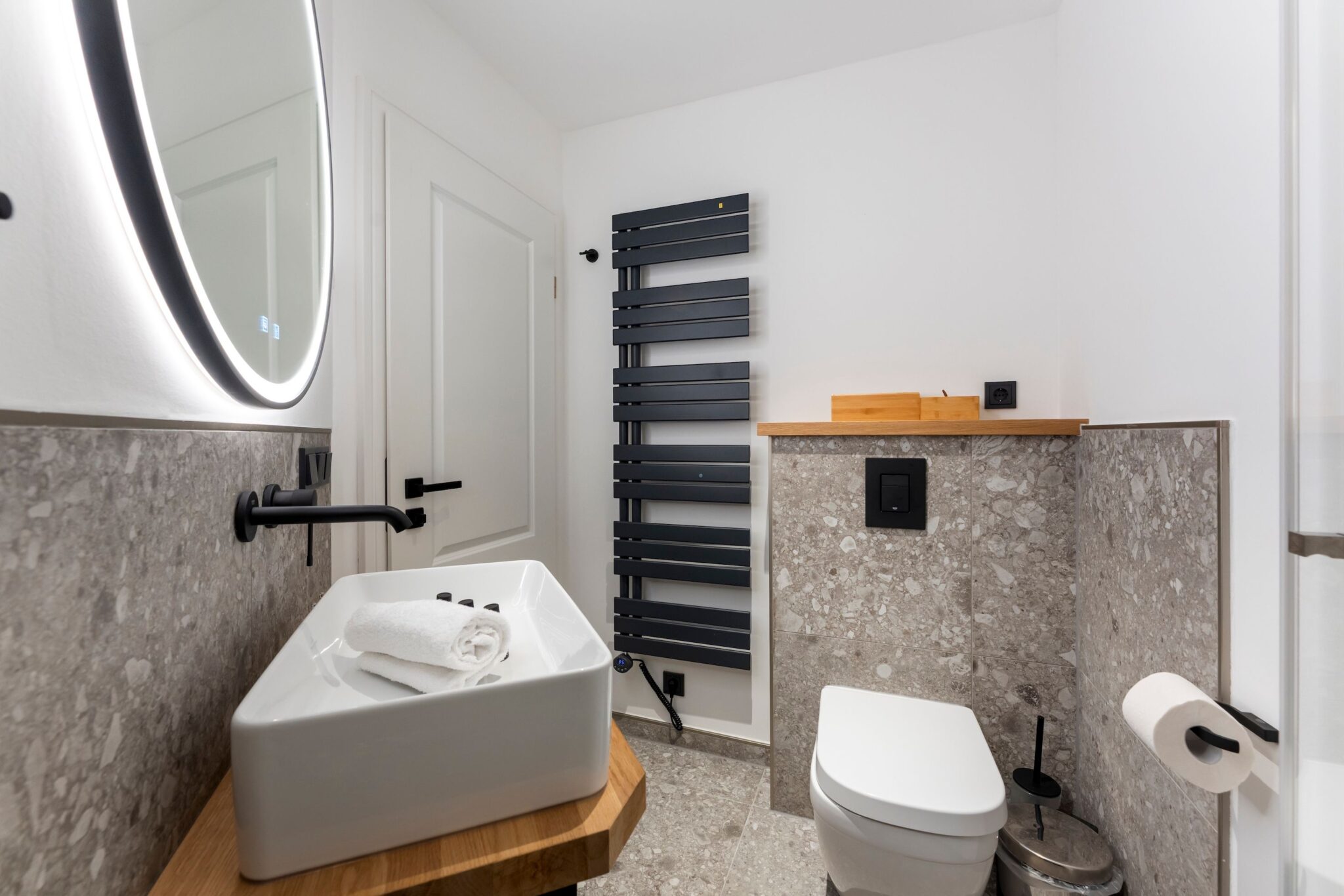 Badezimmer einer Ferienwohnung auf Sylt