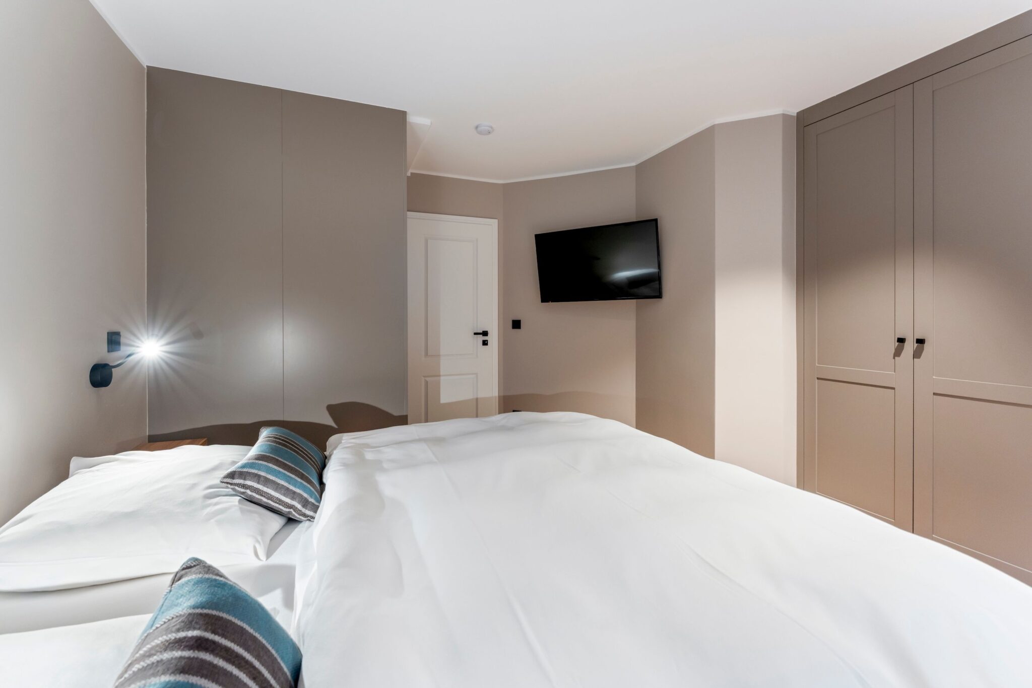 Schlafzimmer einer Ferienwohnung auf Sylt