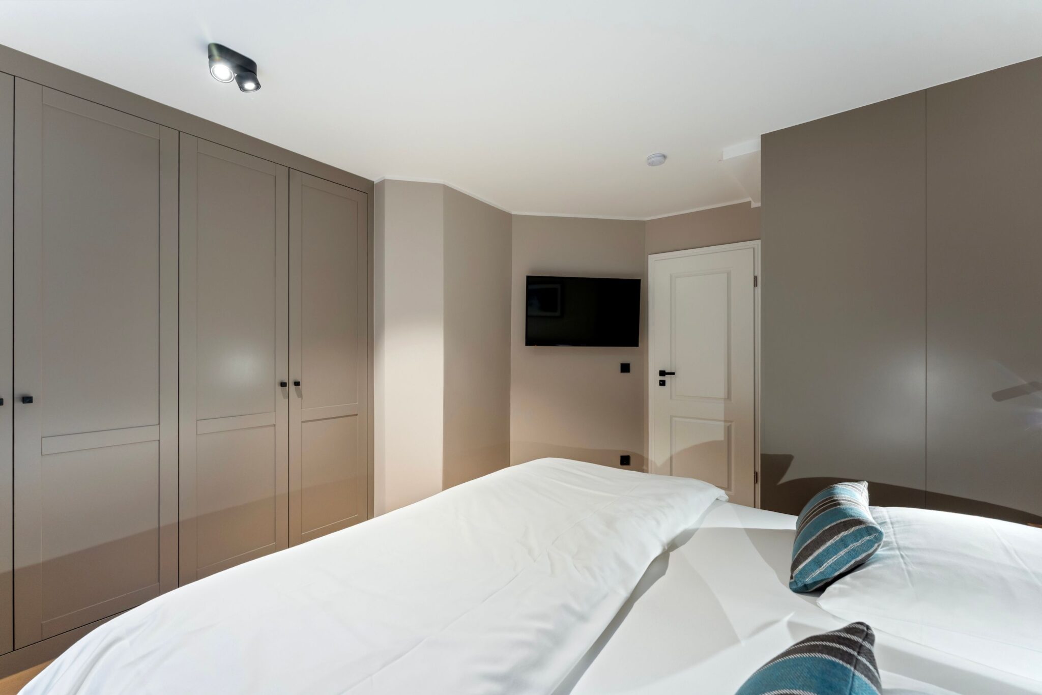 Schlafzimmer einer Ferienwohnung auf Sylt