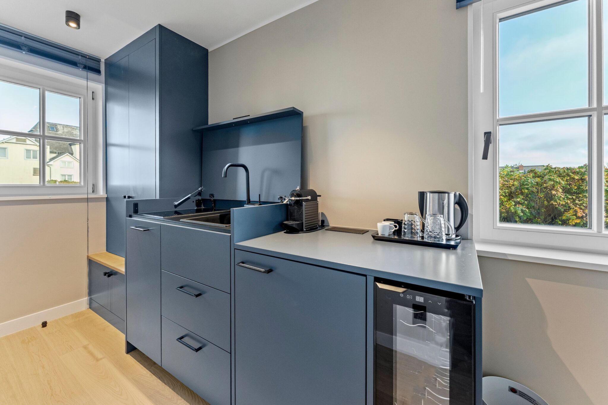 Küche einer Ferienwohnung auf Sylt