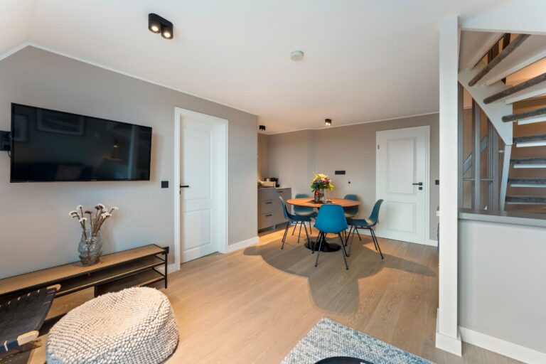 Wohnzimmer in einer Ferienwohnung auf Sylt