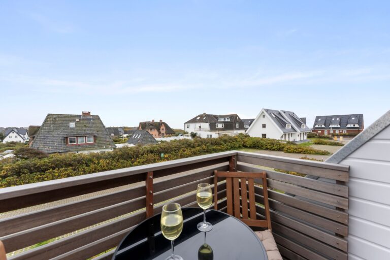 Balkon einer Ferienwohnung auf Sylt