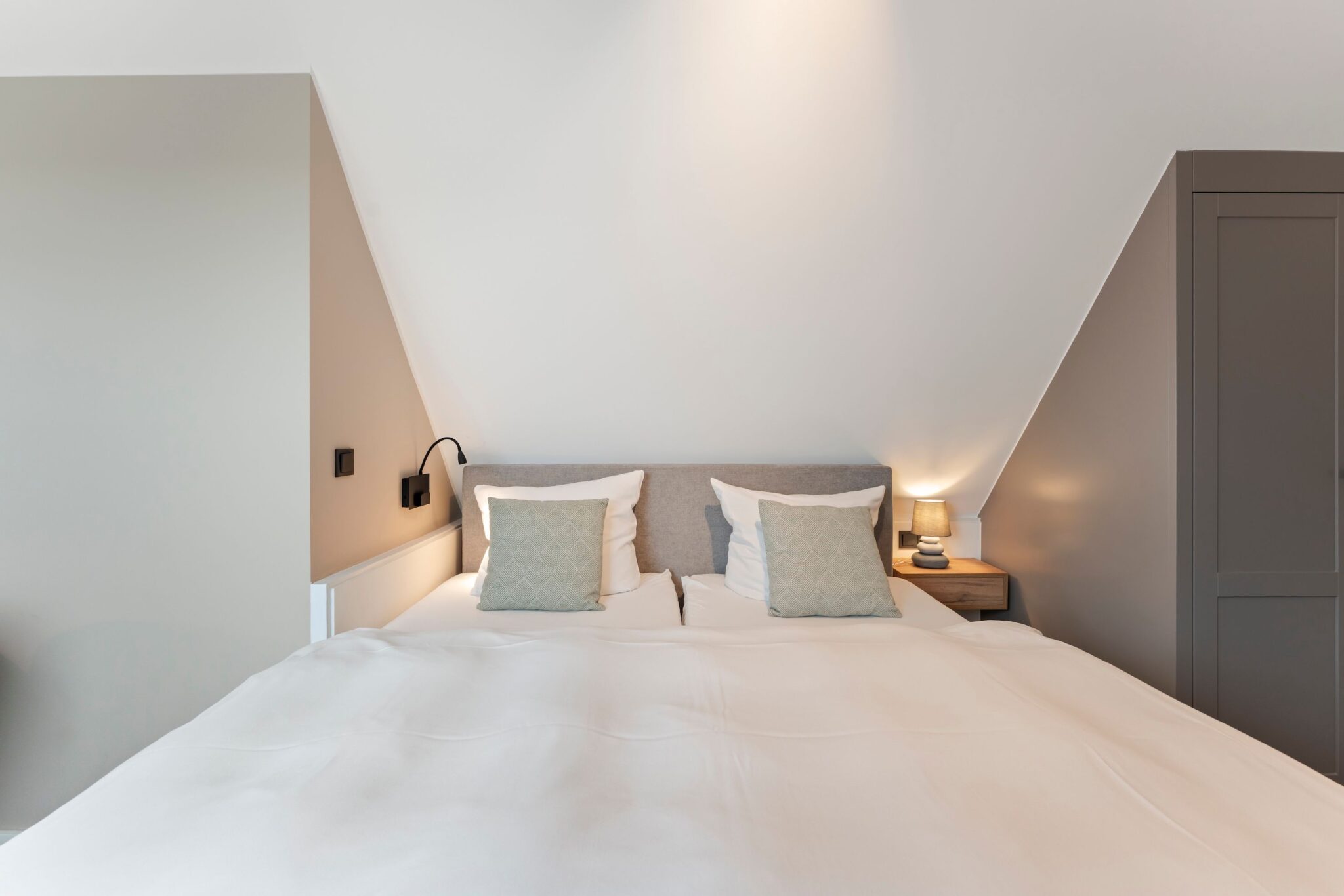 Schlafzimmer in einer Ferienwohnung auf Sylt