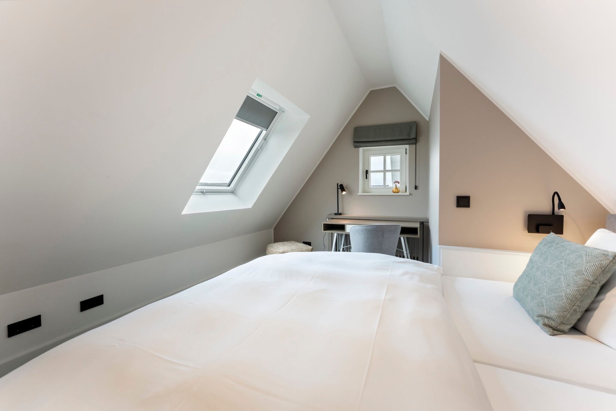 Schlafzimmer in einer Ferienwohnung auf Sylt