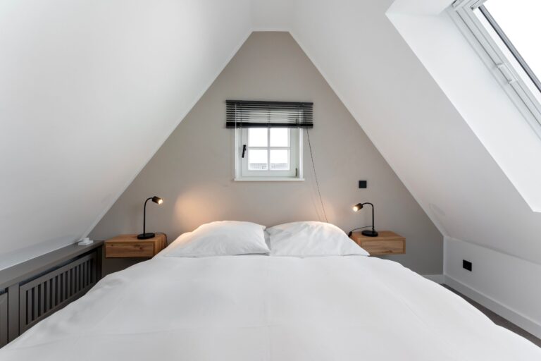 Schlafzimmer einer Ferienwohnung auf Sylt