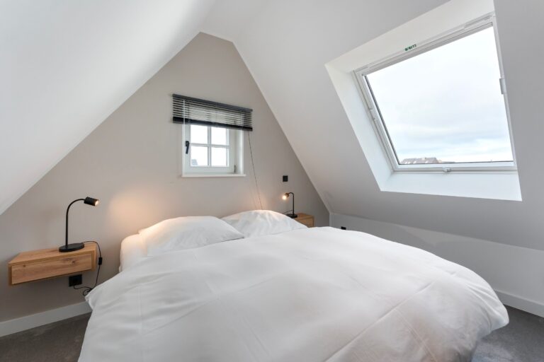 Schlafzimmer einer Ferienwohnung auf Sylt