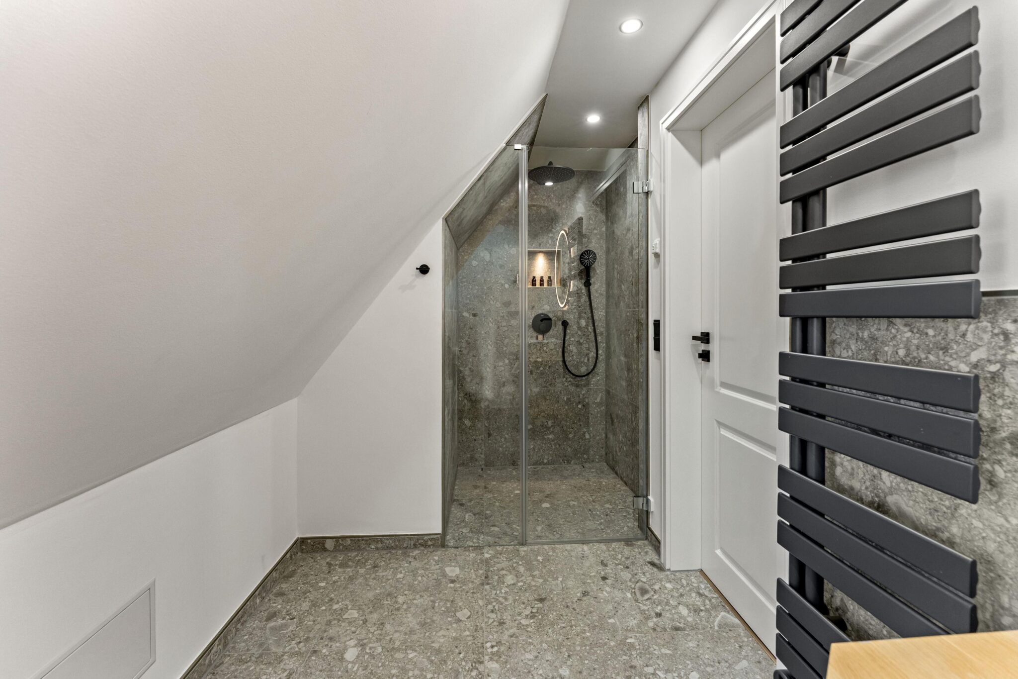 Badezimmer einer Ferienwohnung auf Sylt