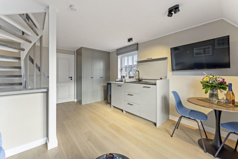 Küche einer Ferienwohnung auf Sylt