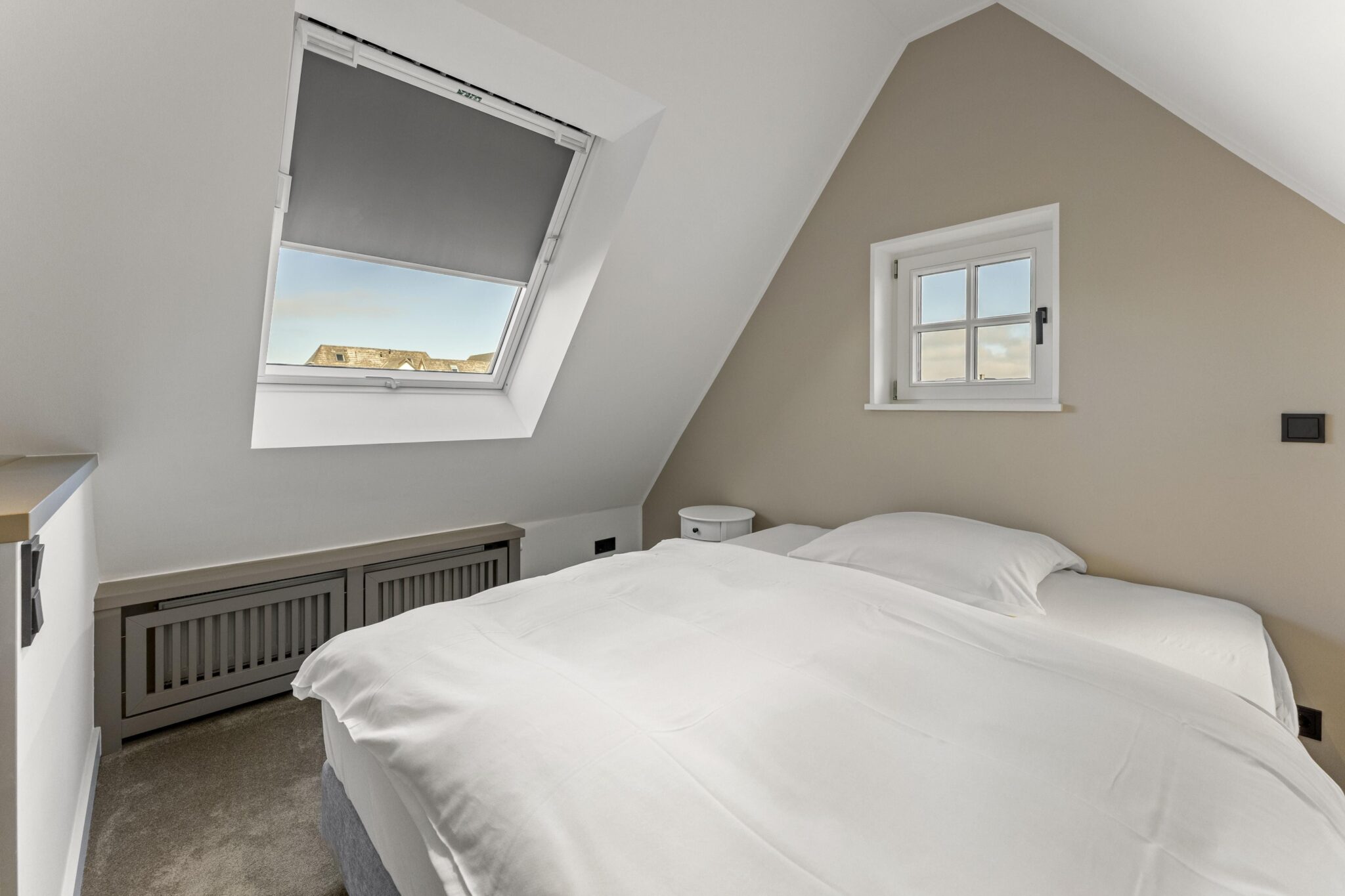 Schlafzimmer einer Ferienwohnung auf Sylt